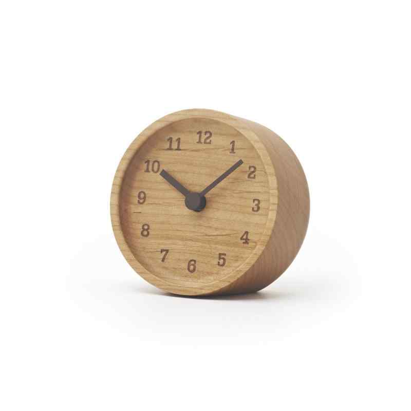レムノス 置き時計 天然色木地 MUKU desk clock アルダー LC12-05 AD Lemnos (天然色木地（アルダー）)