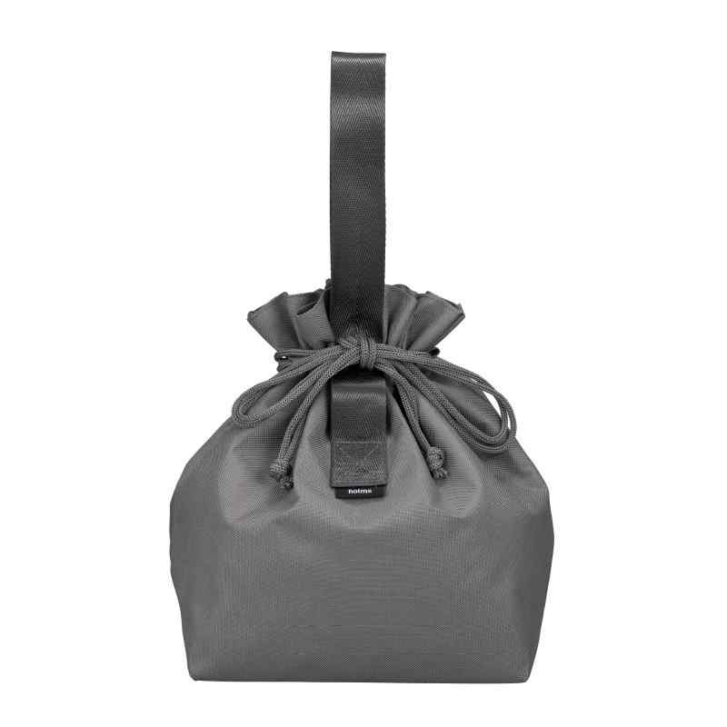 シービージャパン ランチバッグ 巾着タイプ グレー 容量6L 内面シルバーコーティング 保冷ランチジャーバッグ holms